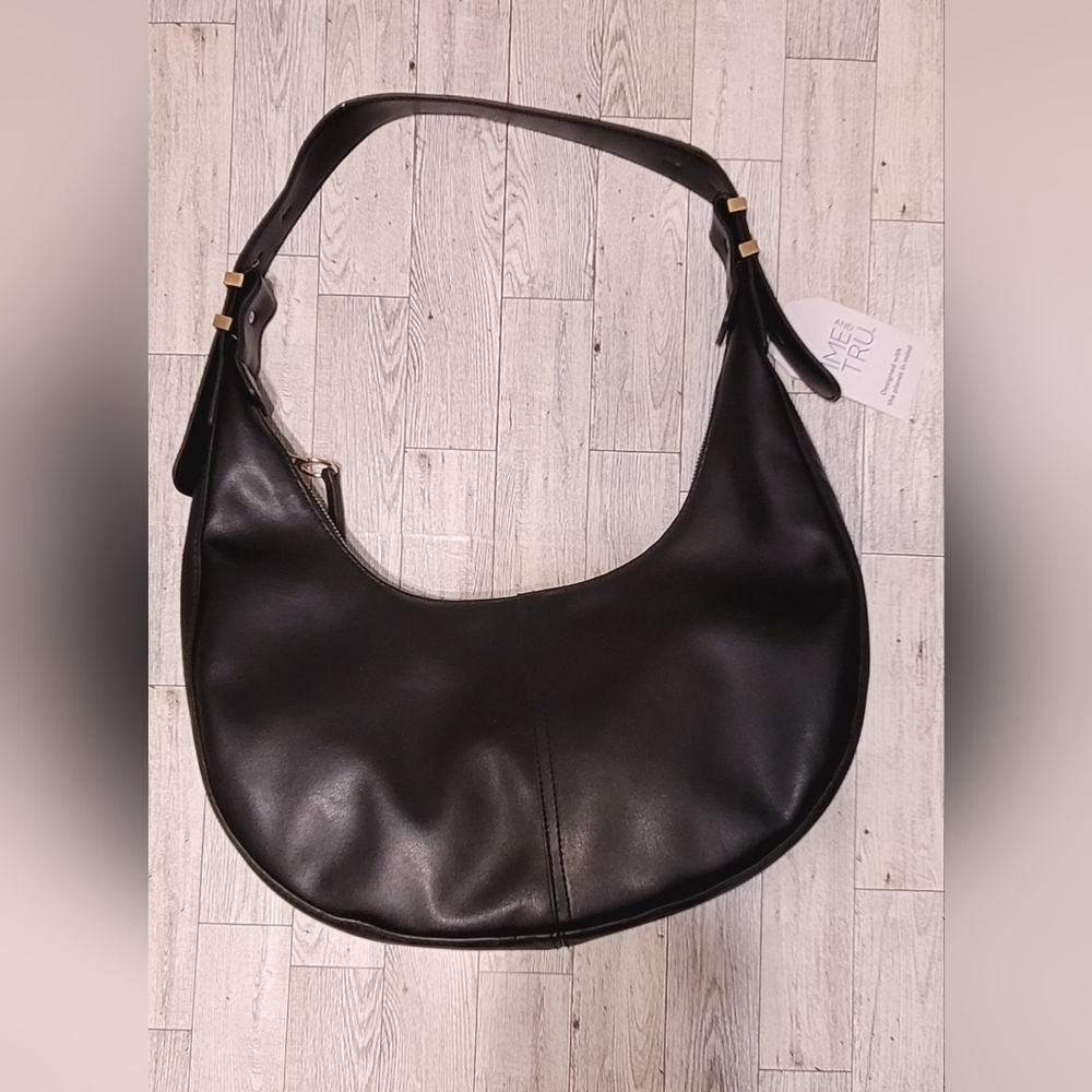 Black Time & Tru Farah Hobo Handbag